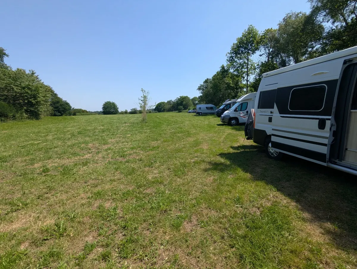 Car park in Guerlédan, France